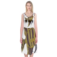 IM Fourth Dimension Colour 75 Midi Sleeveless Dress