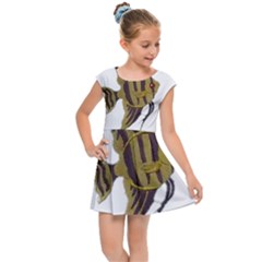 IM Fourth Dimension Colour 75 Kids  Cap Sleeve Dress