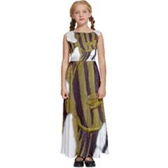 IM Fourth Dimension Colour 75 Kids  Satin Sleeveless Maxi Dress