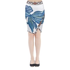 Im Fourth Dimension Colour 77 Midi Wrap Pencil Skirt by imanmulyana