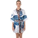 IM Fourth Dimension Colour 77 Half Sleeve Satin Kimono  View1