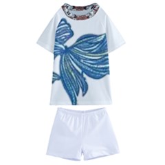 Im Fourth Dimension Colour 77 Kids  Swim Tee And Shorts Set by imanmulyana