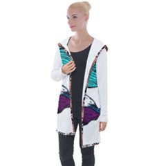 Im Fourth Dimension Colour 78 Longline Hooded Cardigan