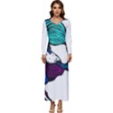 IM Fourth Dimension Colour 78 Long Sleeve Velour Longline Maxi Dress View1