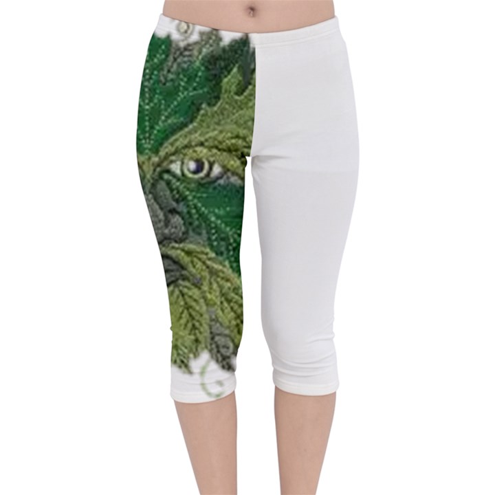 IM Fourth Dimension Colour 80 Velvet Capri Leggings 