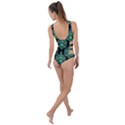 Black And Neon Ornament Damask Vintage Side Cut Out Swimsuit View2