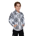 Black And White Ornament Damask Vintage Kids  Windbreaker View1