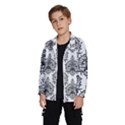 Black And White Ornament Damask Vintage Kids  Windbreaker View2