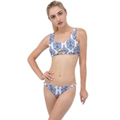 Blue And White Ornament Damask Vintage The Little Details Bikini Set by ConteMonfrey