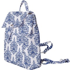 Blue And White Ornament Damask Vintage Buckle Everyday Backpack by ConteMonfrey