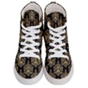 Black And Cream Ornament Damask Vintage Men s Hi-Top Skate Sneakers View1