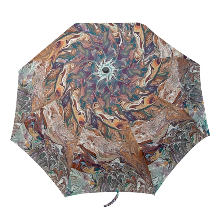 Abstract ammonite I Folding Umbrellas