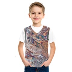 Abstract Ammonite I Kids  Basketball Tank Top by kaleidomarblingart