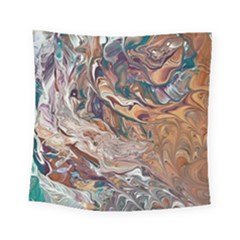 Abstract Ammonite I Square Tapestry (small) by kaleidomarblingart