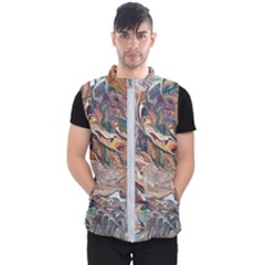 Abstract Ammonite I Men s Puffer Vest by kaleidomarblingart