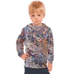 Abstract Ammonite I Kids  Hooded Pullover by kaleidomarblingart