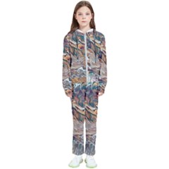 Abstract Ammonite I Kids  Tracksuit by kaleidomarblingart