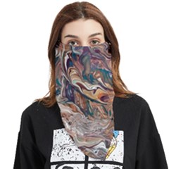 Abstract Ammonite I Face Covering Bandana (triangle) by kaleidomarblingart