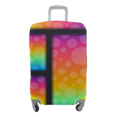 Background Colorful Abstract Luggage Cover (small) by Wegoenart