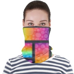 Background Colorful Abstract Face Seamless Bandana (adult) by Wegoenart