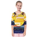 Background Abstract Horizon Kids  Quarter Sleeve Raglan Tee View1