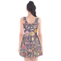 Illustration Shape Tribal Pattern Round Scoop Neck Skater Dress View2