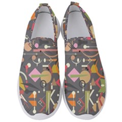 Illustration Shape Tribal Pattern Round Men s Slip On Sneakers by Wegoenart