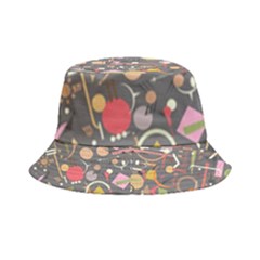 Illustration Shape Tribal Pattern Round Inside Out Bucket Hat by Wegoenart