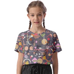 Illustration Shape Tribal Pattern Round Kids  Basic Tee by Wegoenart