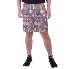 Illustration Shape Tribal Pattern Round Men s Pocket Shorts by Wegoenart