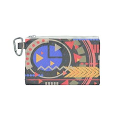 Background Abstract Colors Shapes Canvas Cosmetic Bag (small)