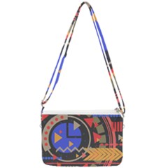 Background Abstract Colors Shapes Double Gusset Crossbody Bag by Wegoenart