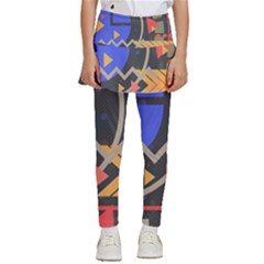 Background Abstract Colors Shapes Kids  Skirted Pants by Wegoenart