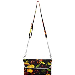 Pumpkin Fall Autumn Pattern Mini Crossbody Handbag by Wegoenart