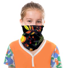 Pumpkin Fall Autumn Pattern Face Covering Bandana (kids) by Wegoenart