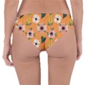 Flower White Pattern Floral Reversible Hipster Bikini Bottoms View4