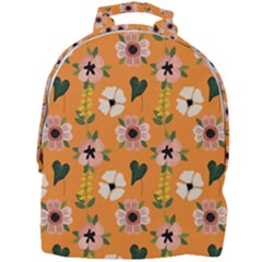 Flower White Pattern Floral Mini Full Print Backpack by Wegoenart