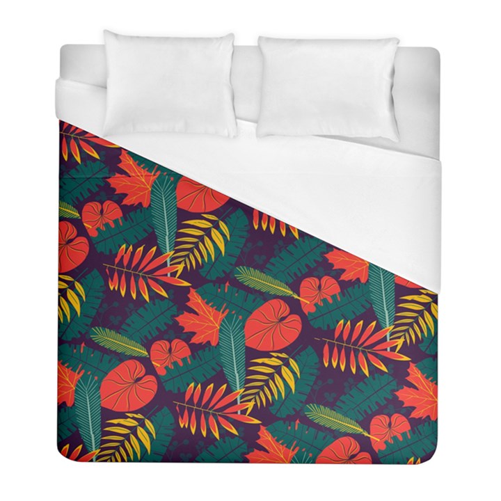 Leaves Pattern Wallpaper Seamless Duvet Cover (Full/ Double Size)