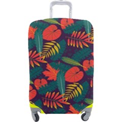 Leaves Pattern Wallpaper Seamless Luggage Cover (large)