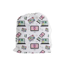 Computer Technology Communication Drawstring Pouch (large) by Wegoenart