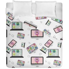 Computer Technology Communication Duvet Cover Double Side (california King Size) by Wegoenart