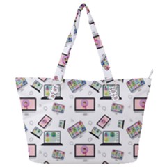 Computer Technology Communication Full Print Shoulder Bag by Wegoenart