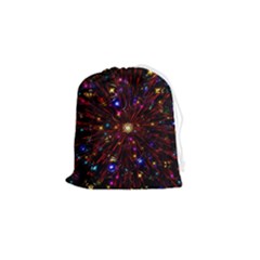 Abstract Background Star Wallpaper Drawstring Pouch (small)