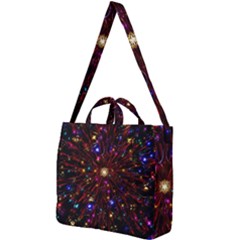 Abstract Background Star Wallpaper Square Shoulder Tote Bag by Wegoenart