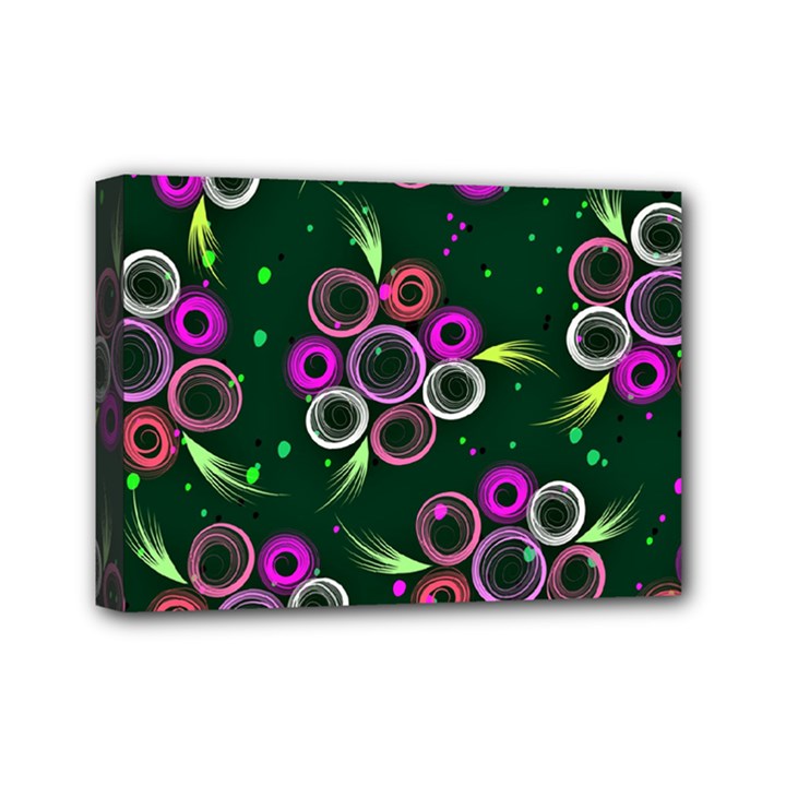 Floral Pattern Non Seamless Flower Mini Canvas 7  x 5  (Stretched)