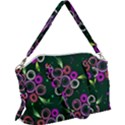 Floral Pattern Non Seamless Flower Canvas Crossbody Bag View1