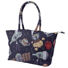 Hand-drawn-pattern-space-elements-collection Canvas Shoulder Bag