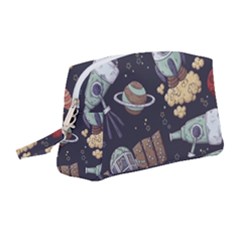 Hand-drawn-pattern-space-elements-collection Wristlet Pouch Bag (medium)