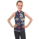 Hand-drawn-pattern-space-elements-collection Kids  Sleeveless Polo Tee View1