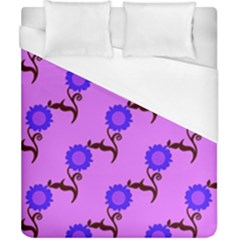 Illustration Flower Floral Design Pattern Duvet Cover (california King Size) by Ravend